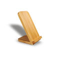 Hot sale 10w fast wood bamboo stand with wireless charger for Phone